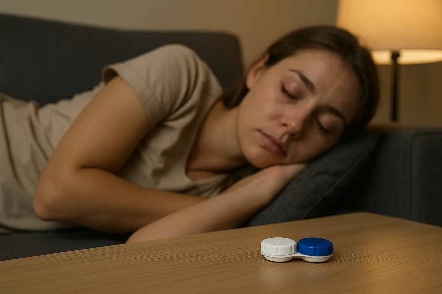 es malo quedarse dormido con los lentes de contacto puestos