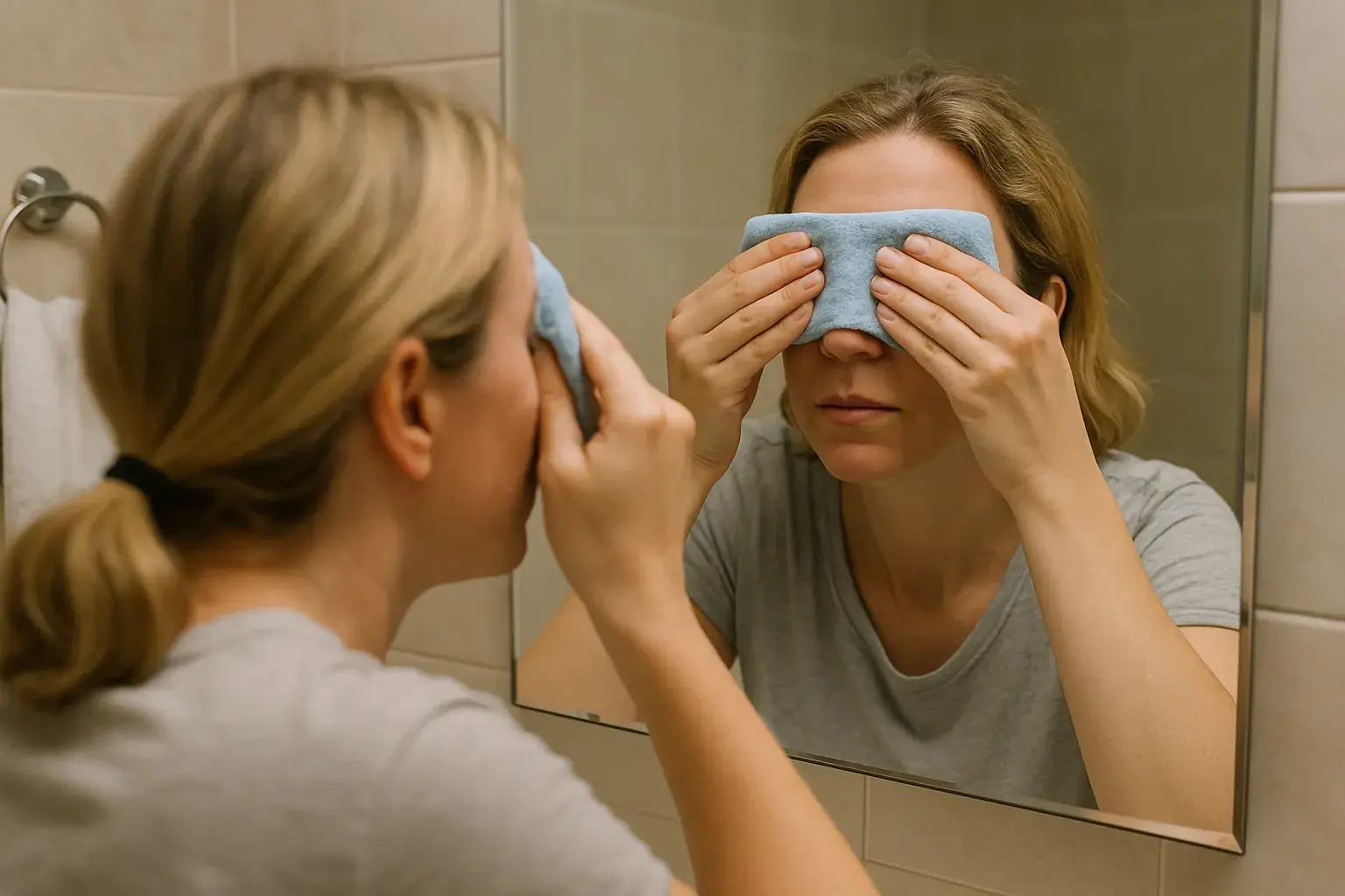 Es normal que los ojos estén hinchados al despertar