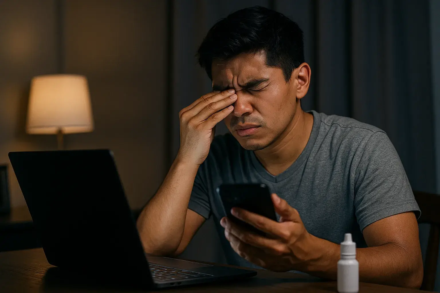 Por qué se produce la visión borrosa de repente en personas en sus 20