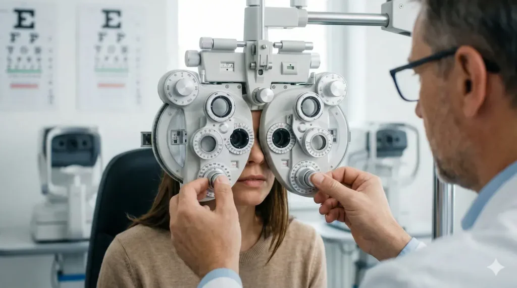 Diferencia entre examen visual y consulta oftalmológica